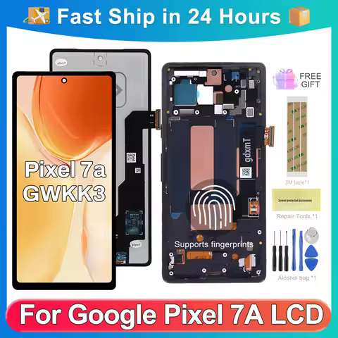For Google Pixel 7A GWKK3 GHL1X G0DZQ For AMOLED Tested Pixel 7A LCD Display Touch Screen Digitizer 