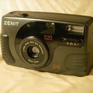 ZENIT-520 傻瓜相機 35 毫米膠卷相機閃光燈自動上弦馬達 DX 已測