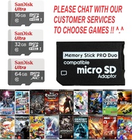 PSP GAMES MEMORY CARD FREE GAMES FREE PRO DUO ADAPTER. OVER 1000 PSP GAMES TO CHOOSE