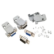 Db9 Female Head Serial Port Nine-Pin Head DB9 Female Head Shell RS232 Serial Port Plug Connector (We