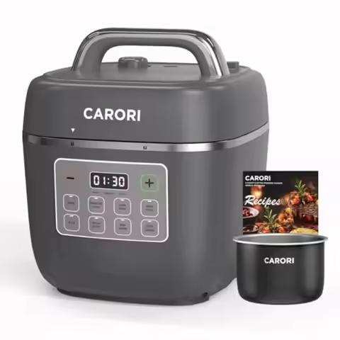 8-in-1 Electric Pressure Cooker Compact 3 QT All-in-1 Multi-Cooker with Ceramic Pot Saute Slow Cook 
