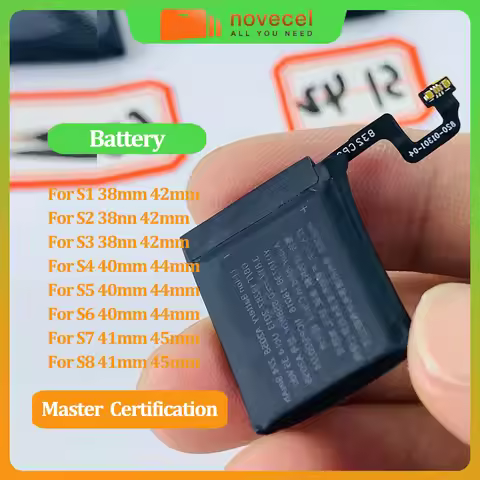 Novecel Top Quality Battery Replacement For Apple Watch Series S1 S2 S3 S4 S5 S6 S7 S8 Bateria IWatc