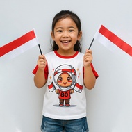 Children's T-shirts August 17, 2025, Indonesian Independence Day | Hut Ri Age 2-8 Years