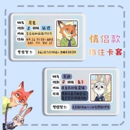 ID Card Holder Block Face Crazy Zoo Judy and Nick Soft Card Holder Block Face Crazy Zoo Couple Men W