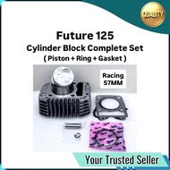 ( Racing 57MM ) Future 125 Future125 Future-125 Cylinder Block Complete Full Set Blok Kit 57 MM Pist