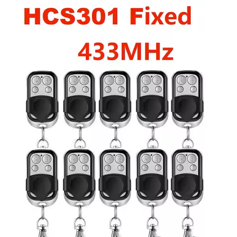 HCS301 Duplicator Garage Remote Control 433mhz Gate Door Commands Opener 433 92mhz Rolling Code Clon