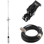 NL-770S antenna with black RB-46 Mount Bracket and 5M RG58 Extension Cable For Car Radio Kenwood Yae