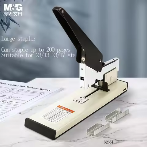 M&G Heavy-Duty Large Book Stapler Effort-Saving for 100/20 Pages Suitable for 23/10 23/13 23/17 23/2