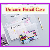 💖 Unicorn Pencil Case/ Kids Children School Color Pencil Pouch Holder/ Christmas Gifts/ Goodie Bag/ Birthday Party Pack
