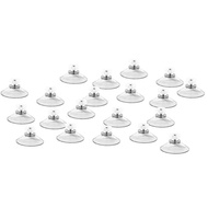 [Hot K] 20pcs With M4 Thread 40mm Suction Cups, With Knurled Nut Clear For Kitchen Ucker Suction Cups Mushroom Head Suckers Cup Button