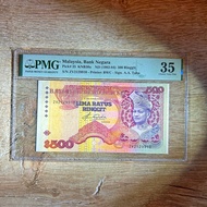 RM500 lima ratus ringgit 5th PMG35 Banknote duit lama