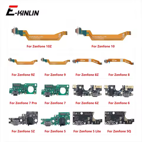 USB Charging Port Connector Board Parts Flex Cable With Mic Repair Parts For Asus Zenfone 10 9 8 7 P