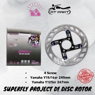Y15ZR Y16ZR LC135 FLOATING BRAKE DISC 245MM 267MM 4 HOLE SUPERFLY