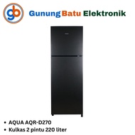 AQUA JAPAN Kulkas 2 pintu 220 liter AQR-D270 Garansi Resmi