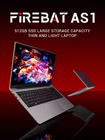 Firebat AS11 Laptop AMD R5 7430u CPU 16GB RAM SSD 512GB Lightweight Business Computer Windows 15.6 I