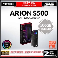 Asus ROG Strix Arion S500 Portable SSD | USB-C®3.2 Gen 2x1, NVMe SSD with DRAM and large SLC cache f