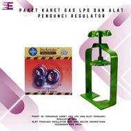 Safety Regulator Clamp LPG Cylinder Regulator Lock 3kg and 12 kg Bonus LPG Gas Rubber