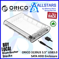 (ALLSTARS : We Are Back Promo) ORICO 3139U3 3.5" USB3.0 SATA HDD Enclosure (ORICO-3139U3-CR-BP) (Warranty 1year)