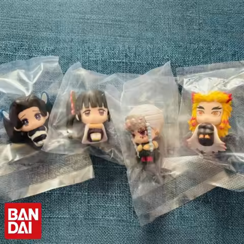 Bandai Authentic Japanese Demon Slayer Machibouke Vol 2 Gashapon Figures Kyojuro Rengoku Aoi Kanzaki