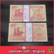 UANG 100 RUPIAH PERAHU PINISI SATU GEPOK TH 1992/UANG KUNO 100RP