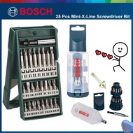 Bosch 25 Pcs Mini-X-Line Screwdriver Bit Set Electric Drill Bit Set