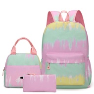 New Arrivals Back to School Backpack for Girls Primary Middle Students Kids 3pecs/set School Bag Boo
