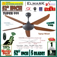 Elmark Ceiling Fan Super999 52 inches Remote Control 5 Blade Ceiling Fan AB