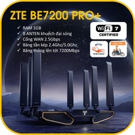 [WIFI7] Wifi Mesh WIFI7 Router ZTE BE7200 Pro+ 7200Mbps speed - Wan/Lan 2.5Gbps - 1Gb RAM - USB 3.0