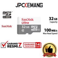 SANDISK ULTRA MicroSD 32GB 100MB/s UHS-I Memory Card MicroSDHC Micro SDHC 32 GB SDSQUNR-032G-GN3MN J