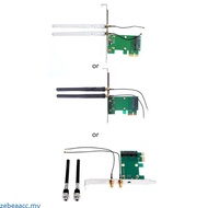 zebeaacc Mini PCIE to PCI-E   Card Desktop PCIE Wifi Adapter with Antennas