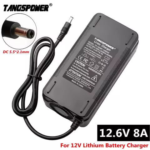 12V Lithium Battery Charger For 12.6V 8A 18650 Li-ion Battery Charger For 3Series Battery Pack With 