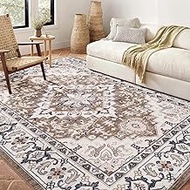 Lofus 5x7 Area Rugs for Living Room, Washable Area Rug, Rugs for Bedroom, Kitchen Rugs, Vintage Boho