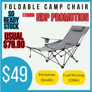 Whotman Foldable Portable Camping Chair Collapsible Folding Chair Lightweight for Fishing Camping💥NDP PROMOTION 💥