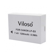 Viloso EOS LP-E8 Rechargeable Li-ion Battery for Canon EOS 550D 600D 650D 700D Rebel T2i EOS Kiss X4