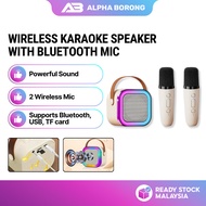 Alpha Borong Wireless Bluetooth Karaoke Speaker Wireless Portable Mini Speaker Karaoke Mini Speaker 