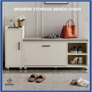 DorNordic Modern Bench Storage Chair | Shoe Cabinet Storage Stool | Bench Chair with Storage