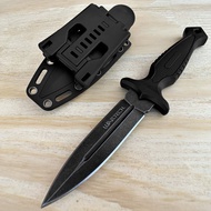 Hunting Tactical Survival Knife 9" Fixed Blade Knife w/ Molle Compatible Pressure Retention Sheath C