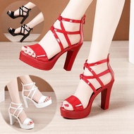(3 COLORS) SQUARE HEEL SHOES WITH POLISHED LEATHER STRAPS WITH BUTTONS XX PP CC TT00