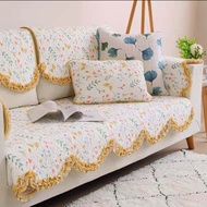 codKorean Twill Cotton Sofa Cushion Fabric Washable Sofa Towel Full Cover Summer Sofa Cover Custom C