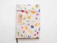 熱帶水果鳳梨  可調式 A5 布質書套