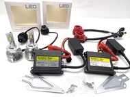 AUTO STYLE ชุดหลอดไฟหน้ารถยนต์ LED D2R หลอดไฟ+บัลลาสต์+ซ็อกเก็ต เป็นชุด1คู่ ค่าสี 6000K