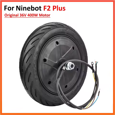 Original 36V 400W Motor For Segway F2 Plus Electric Scooter 60/70-6.5 Vacuum Tire Rear Wheel Hub Par