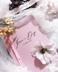 客製絲絨結婚證書套   | 客製名字及日期