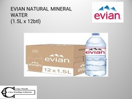 Evian Natural Mineral Water 1.5L x 12 bottles