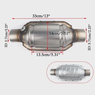 Universal Catalytic Converter 2 2.25 2.5 3" 400 Cells High Flow Muffler Catalyst Converter  Euro1 Ro