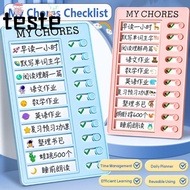 My Chores Checklist, Detachable Reusable Daily Planner Memo, My Chores Plastic Self-discipline Chore