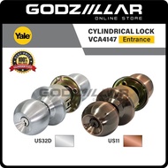 (100% Original) Yale Cylindrical Entrance Door Knob Lock Set | Vca 4147 | Home Door Button