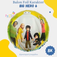 Big Hero Foil Balloon 6/Round Balloon Motif/Big Hero 6 Balloon_PeSTa Party Supplies