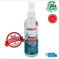 KINGERS XPIRI SKIN SANITIZER 100ML EXP DATE 4/2024