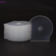 RAHG 1/3PCS Transparent Plastic Single Piece Round Disc Case CD Case Thickened CD DVD Disc Box Disc 